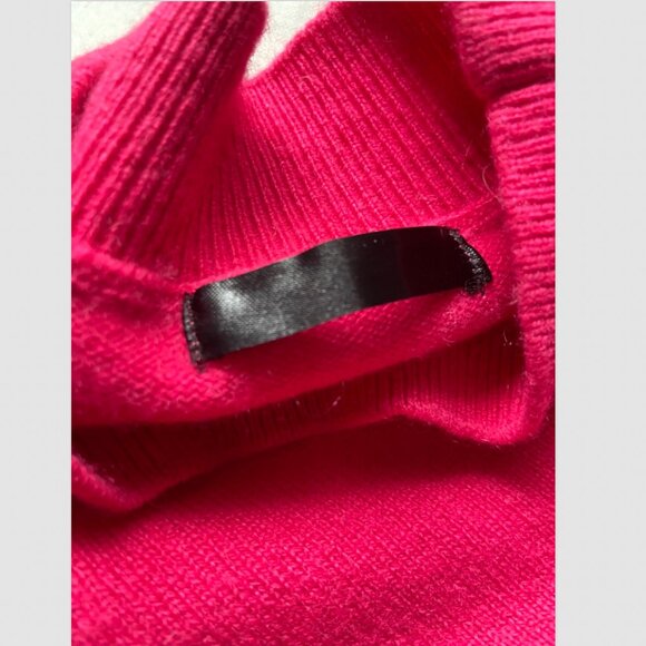 LAST BRAND 100% Cashmere Pullover Mock Neck Pink Sweater Size XL - Picture 3 of 4